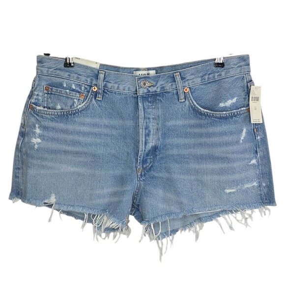 Agolde Pants - AGOLDE Parker Shorts, Vintage Cut Off, Fray Hem, High Rise, Button Fly, Denim,32